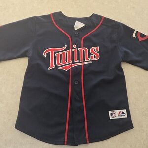 Majestic Minnesota Twins Justin Morneau Kids Baseball Jersey